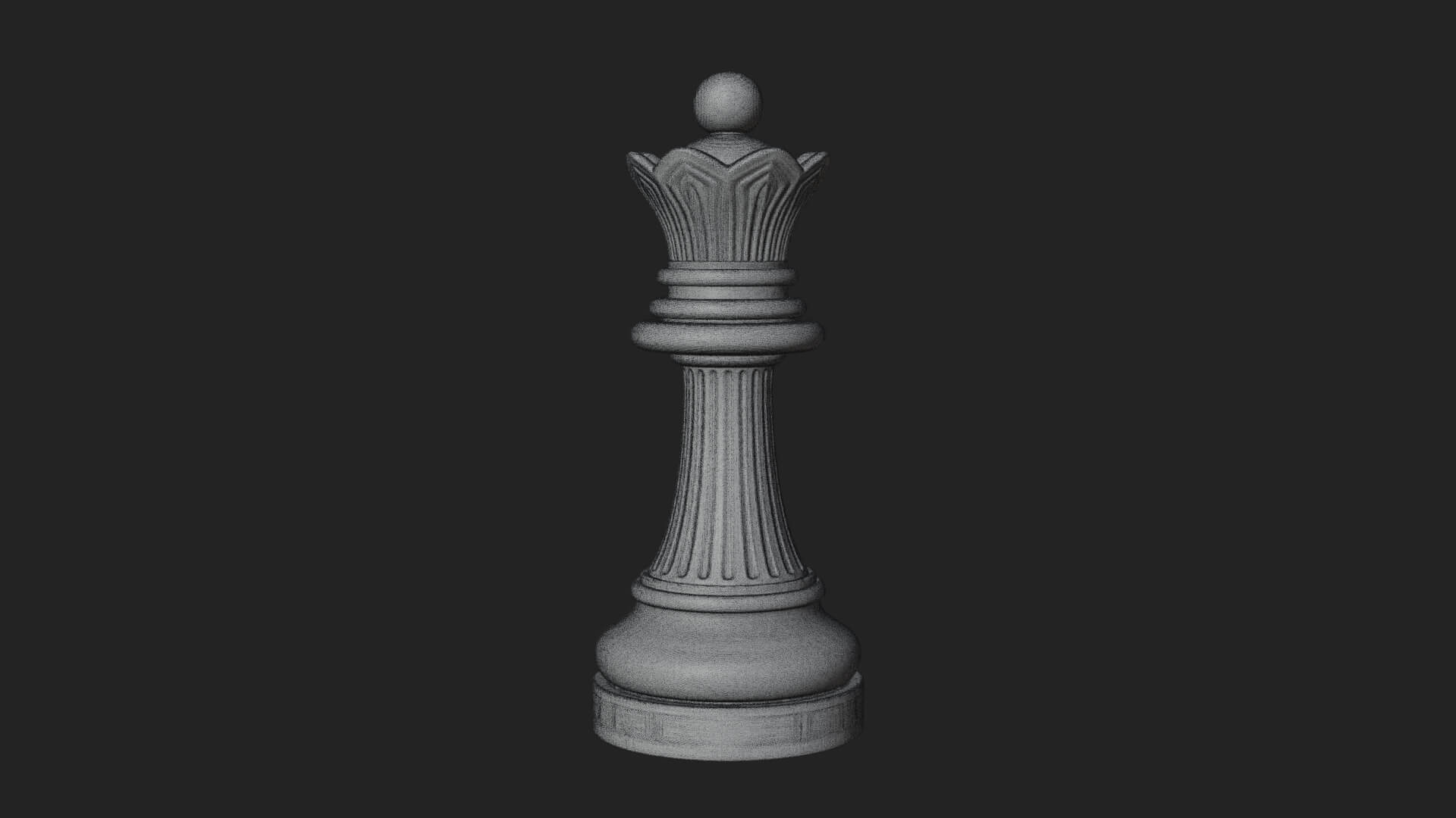 Ornate Chess Piece Statue Design 37 3D Print Model 3D Model