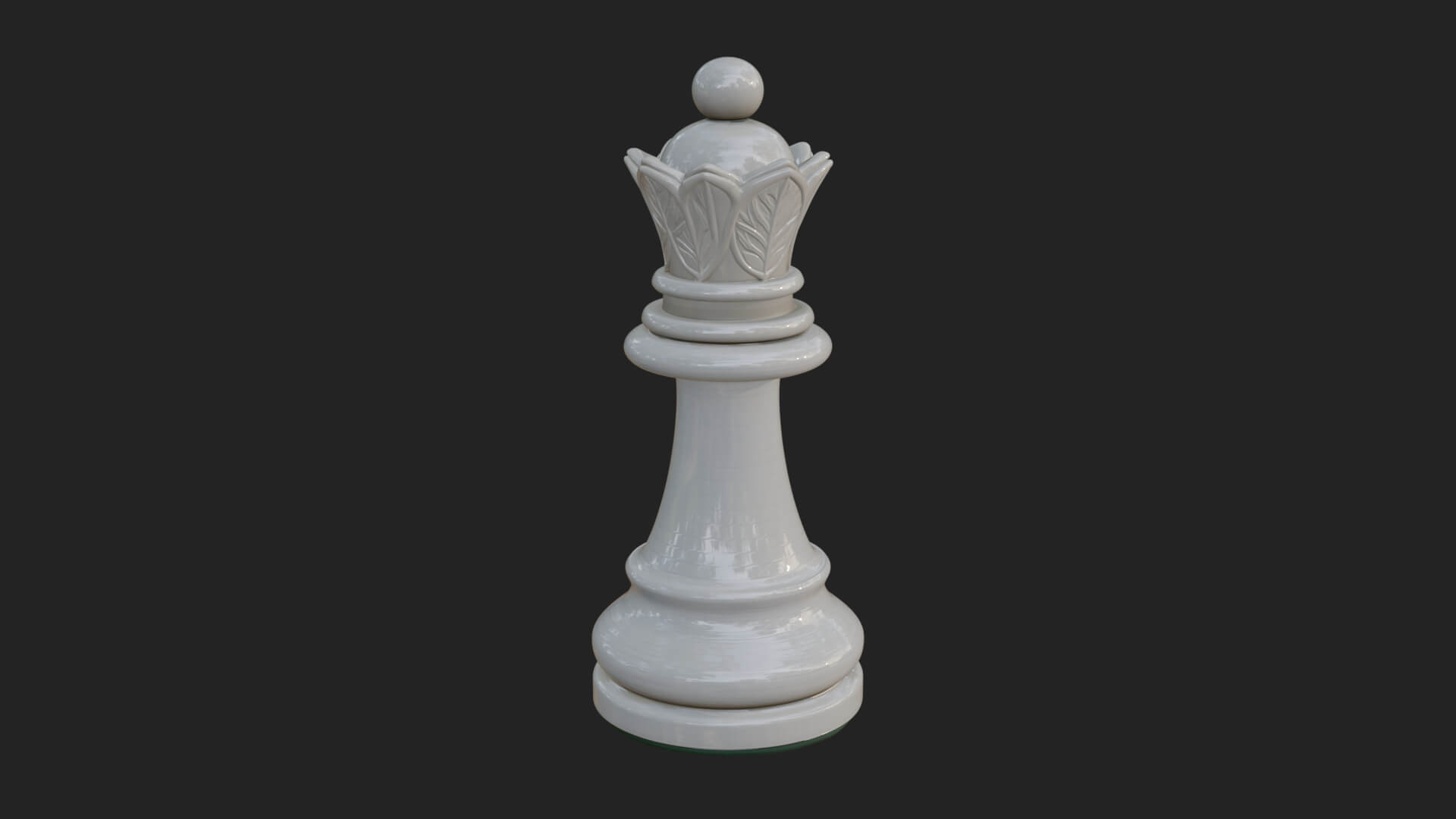 Ornate Chess Piece Statue Design 4 3D Print Model 3D Model