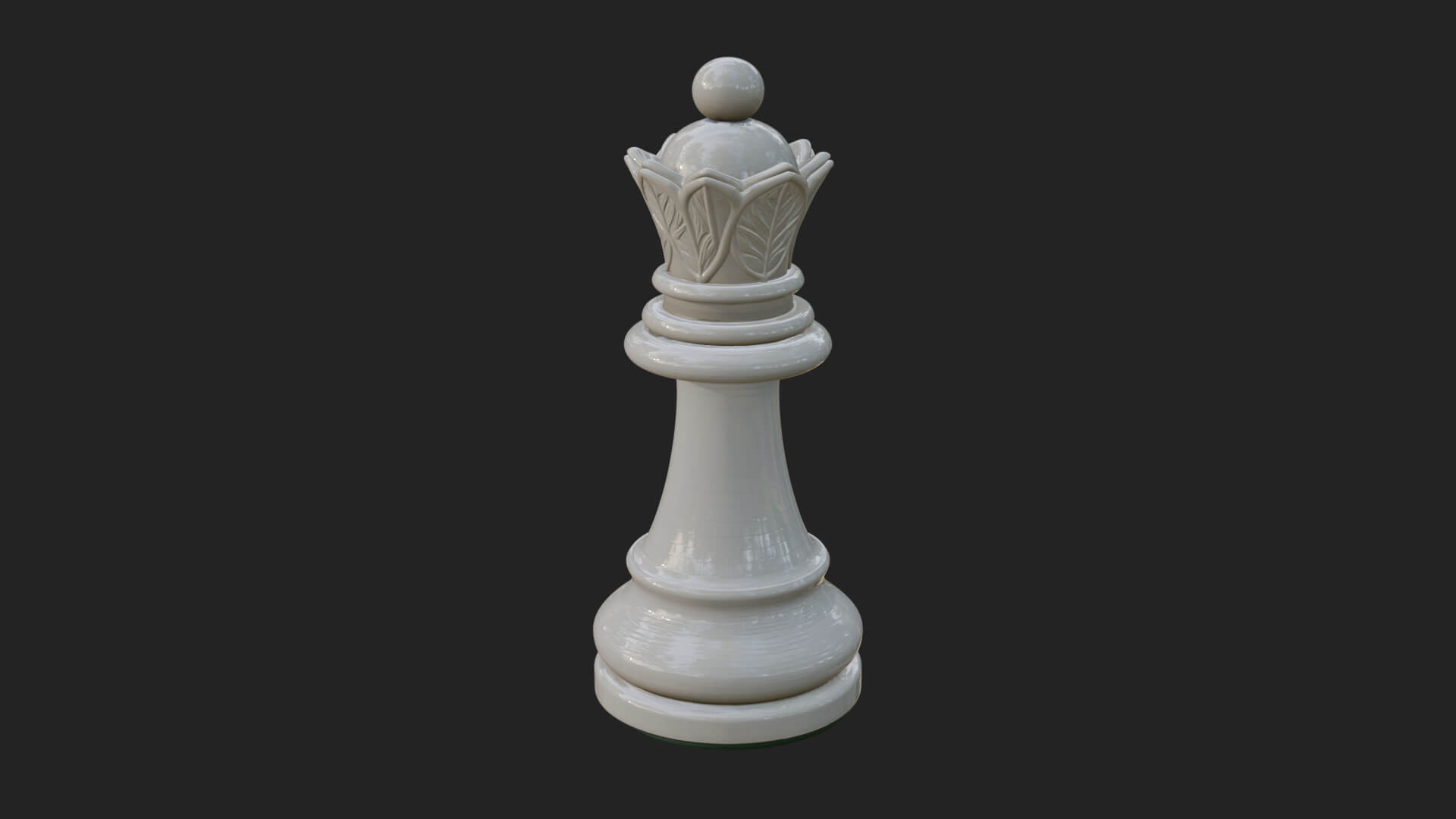 Ornate Chess Piece Statue Design 4 3D Print Model 3D Model