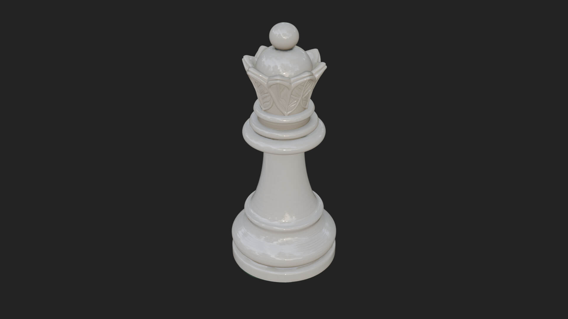 Ornate Chess Piece Statue Design 4 3D Print Model 3D Model