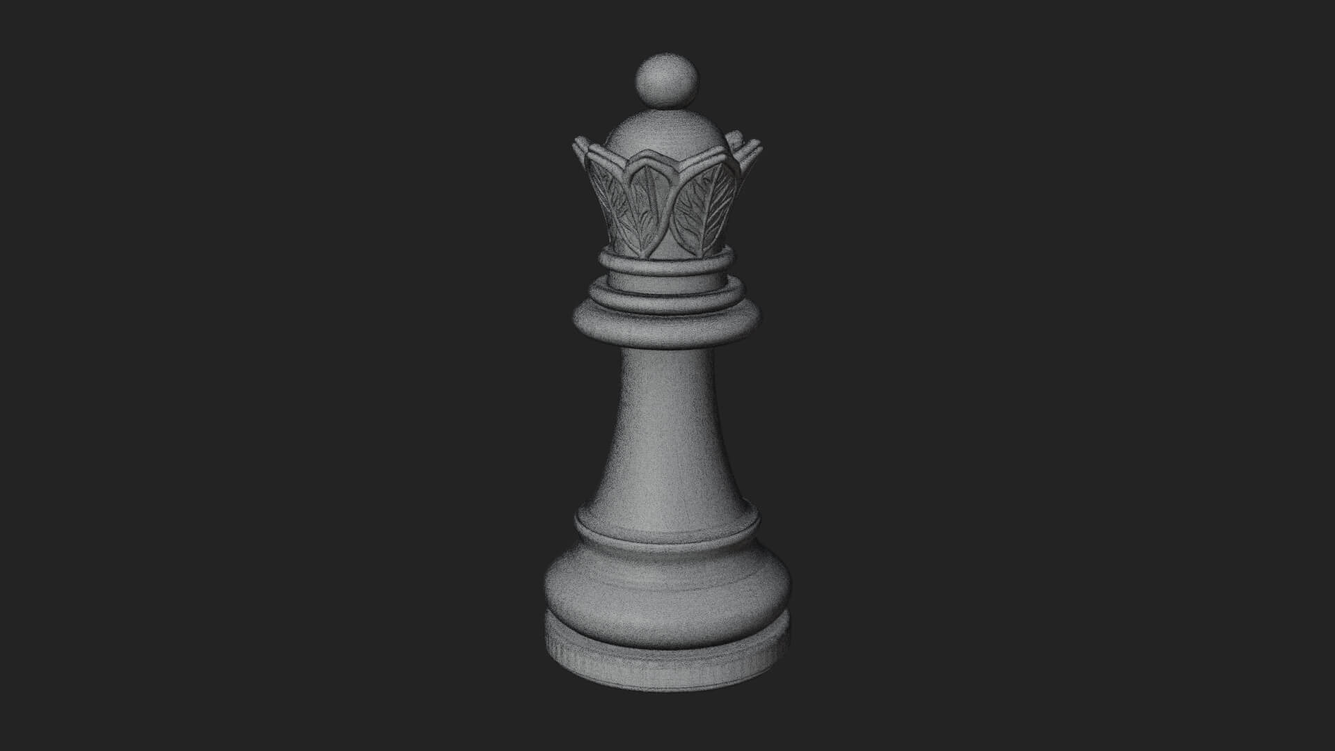 Ornate Chess Piece Statue Design 4 3D Print Model 3D Model