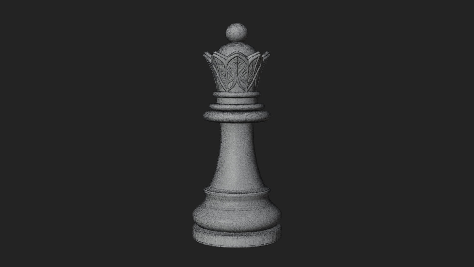 Ornate Chess Piece Statue Design 4 3D Print Model 3D Model