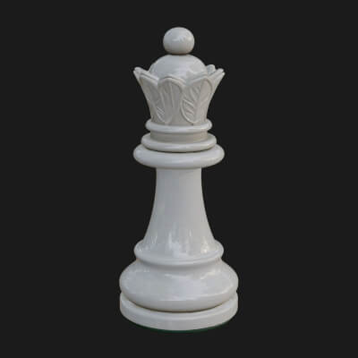 Ornate Chess Piece Statue Design 4 3D Print Model