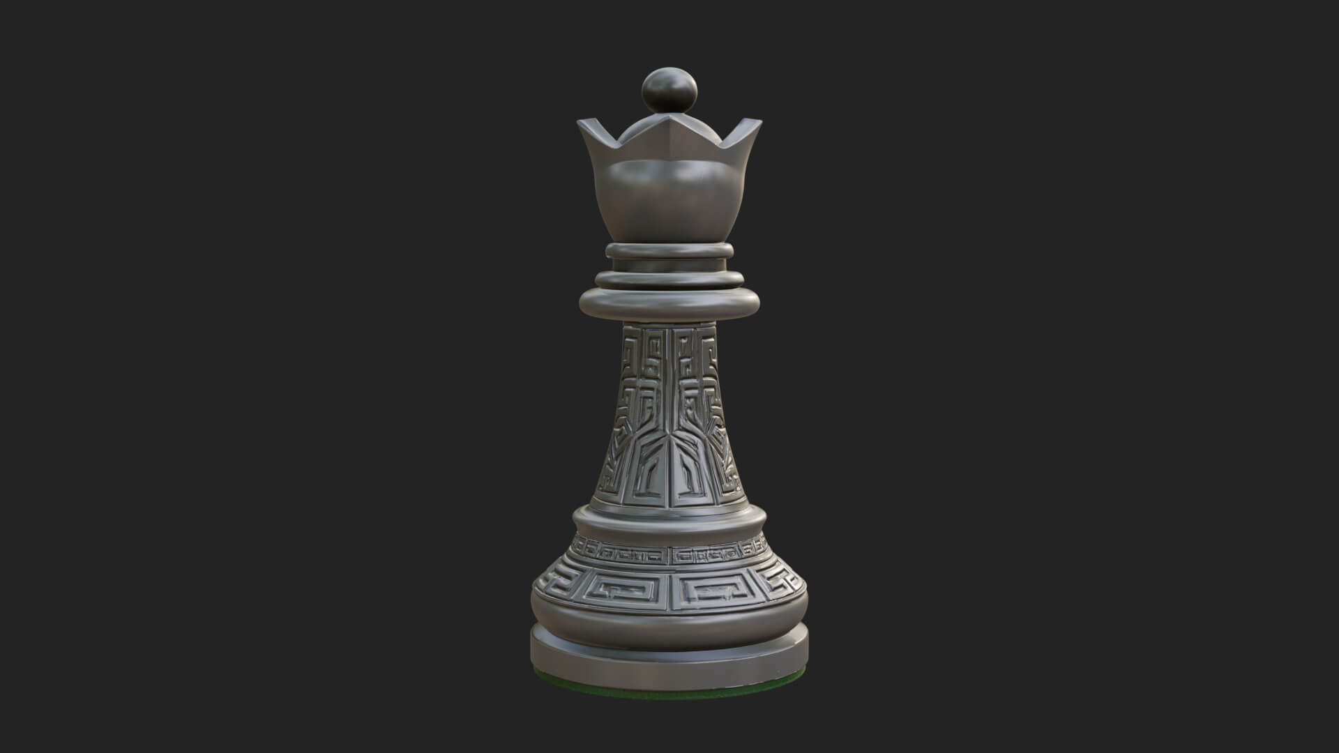 Ornate Chess Piece Statue Design 41 3D Print Model 3D Model