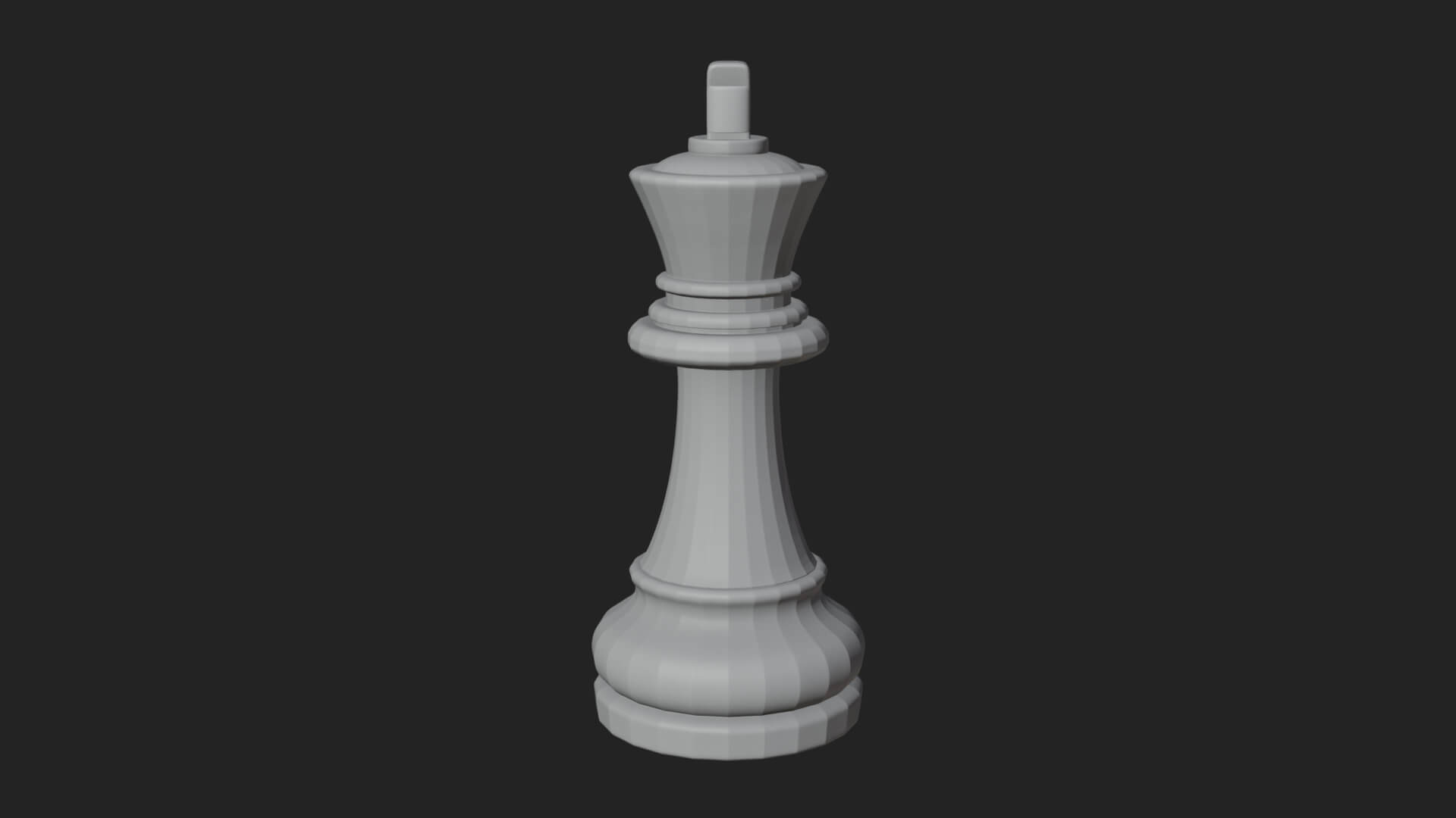 Ornate Chess Piece Statue Design 5 3D Print Model 3D Model
