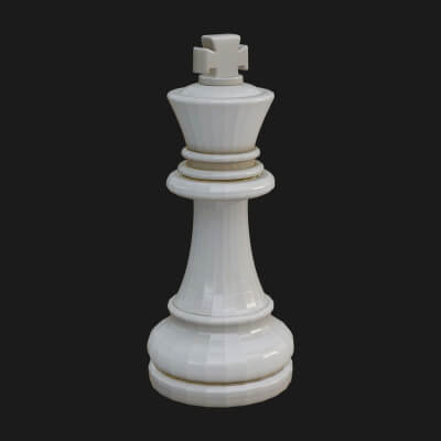Ornate Chess Piece Statue Design 5 3D Print Model