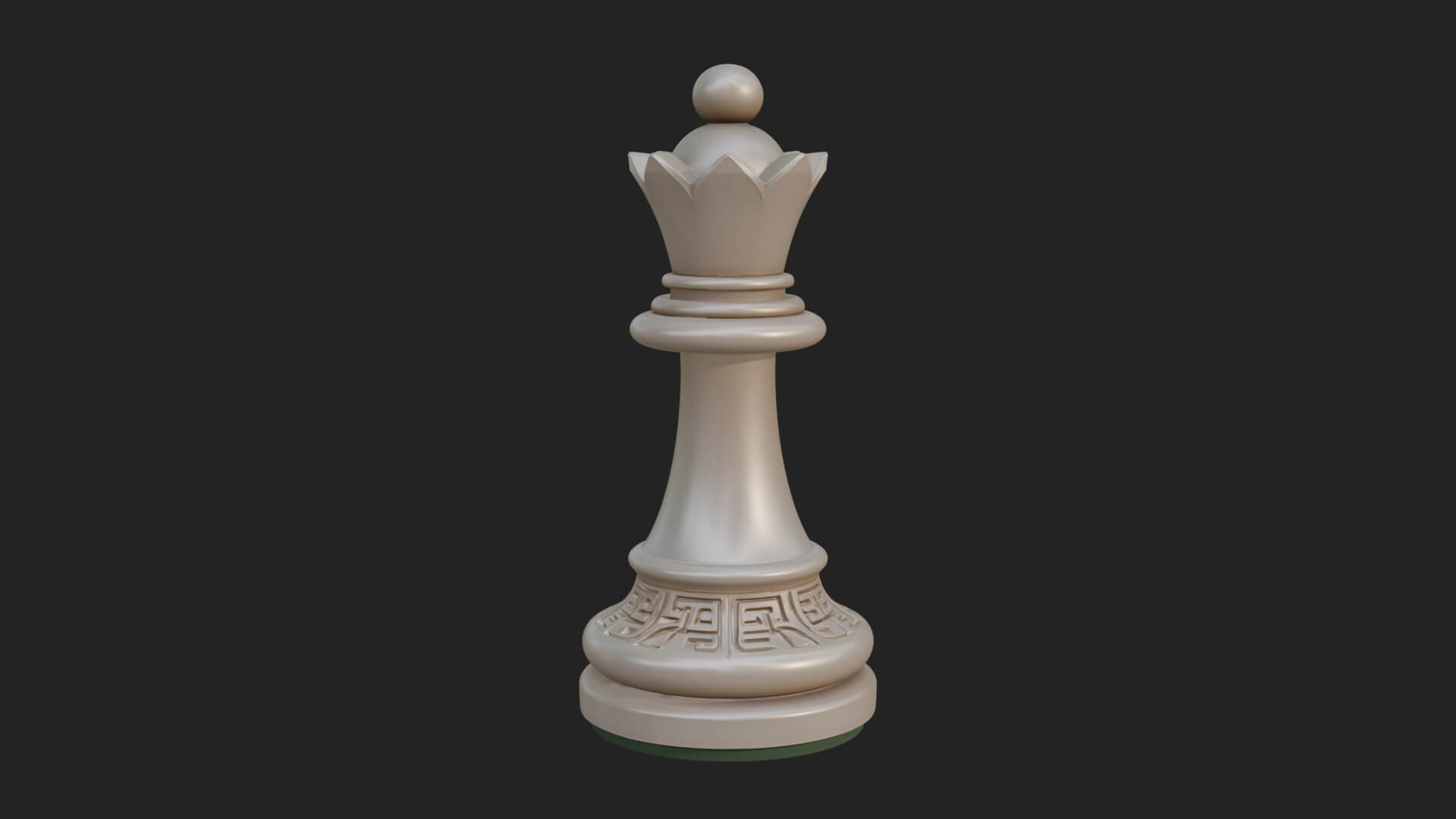 Ornate Chess Piece Statue Design 50 3D Print Model 3D Model
