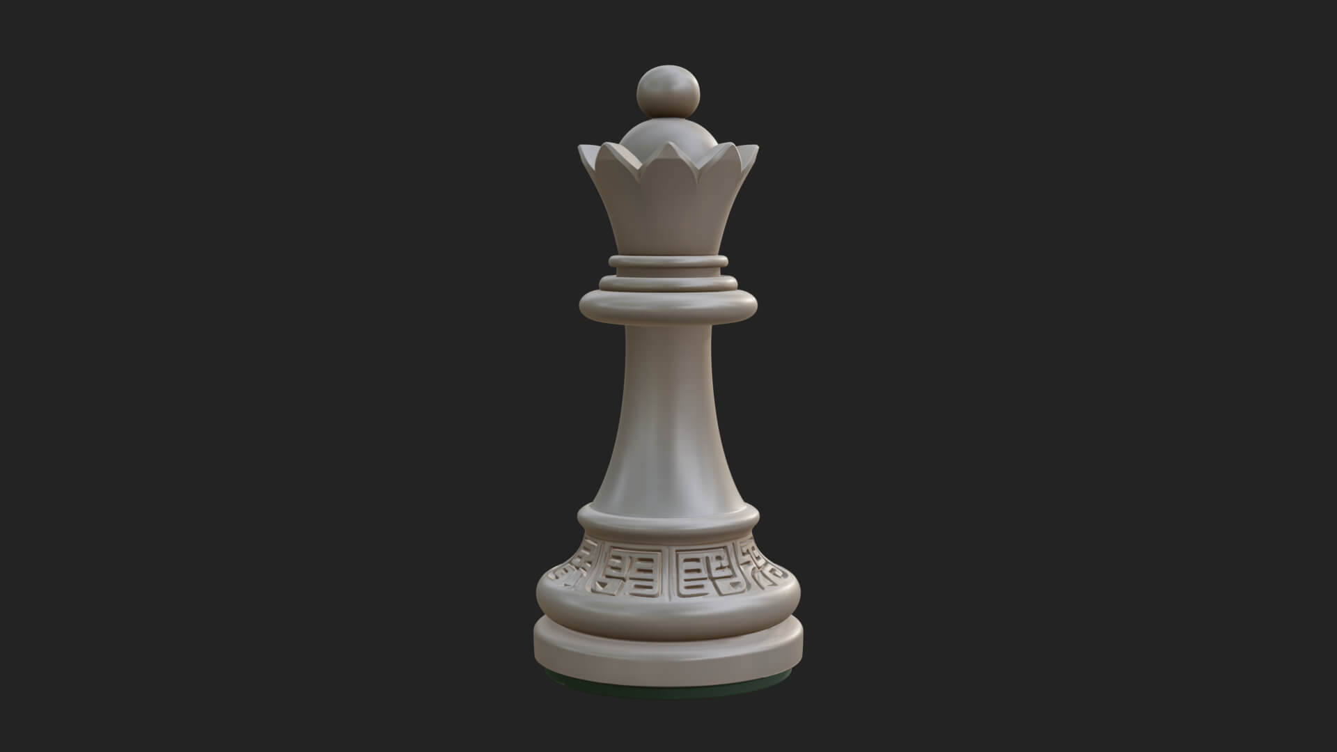 Ornate Chess Piece Statue Design 50 3D Print Model 3D Model