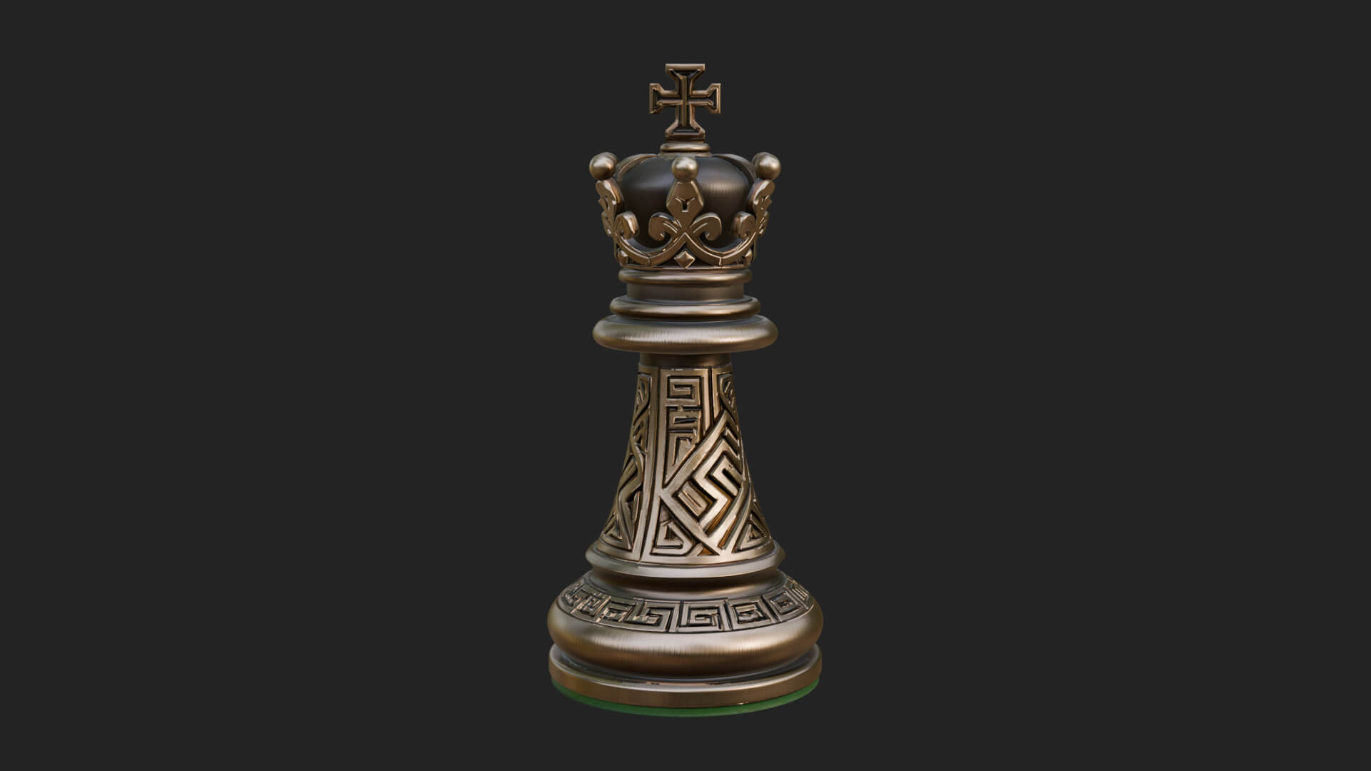Ornate Chess Piece Statue Design 51 3D Print Model 3D Model