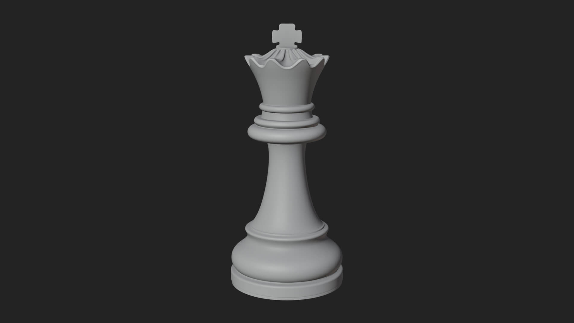 Ornate Chess Piece Statue Design 52 3D Print Model 3D Model