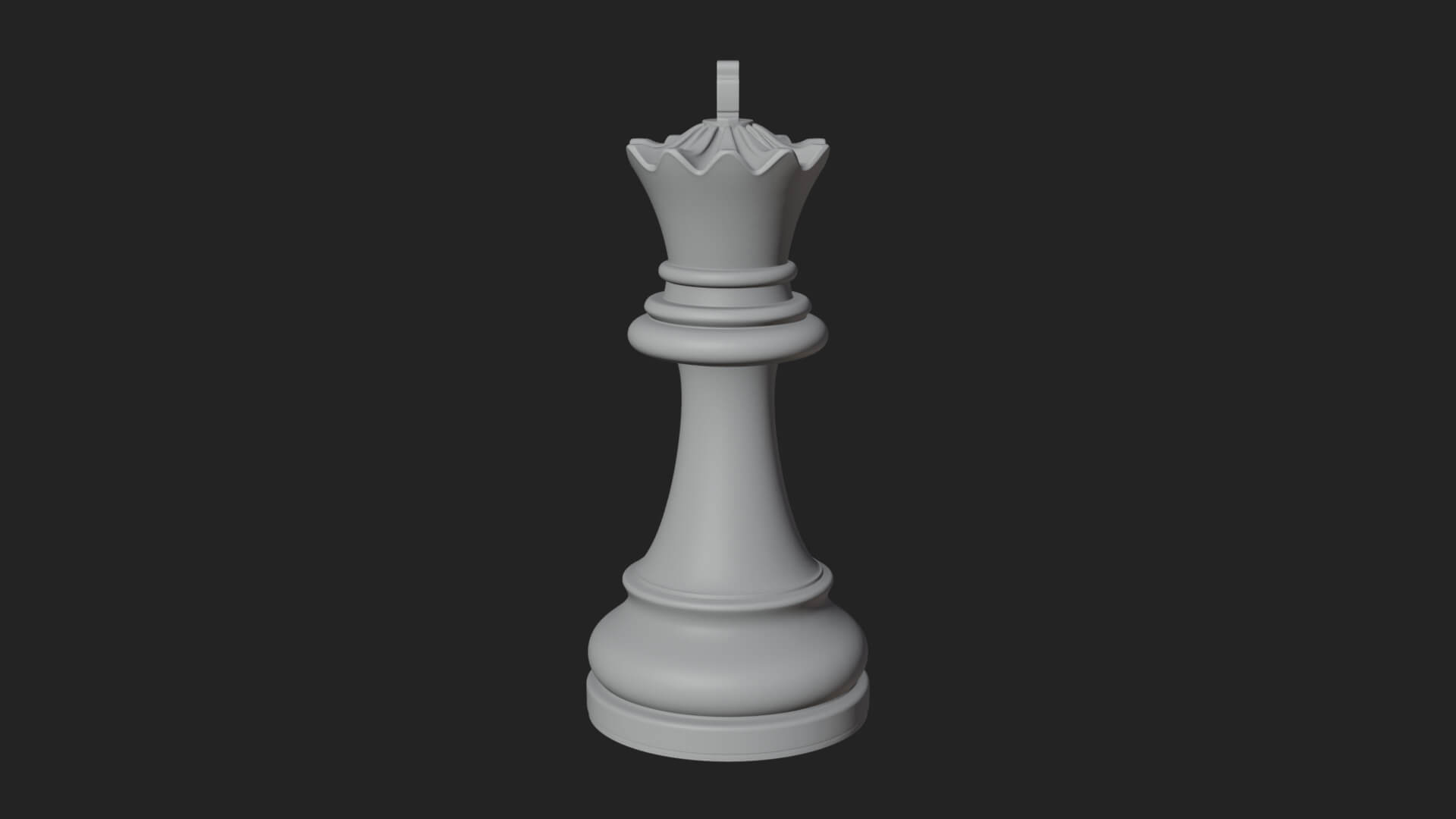 Ornate Chess Piece Statue Design 52 3D Print Model 3D Model