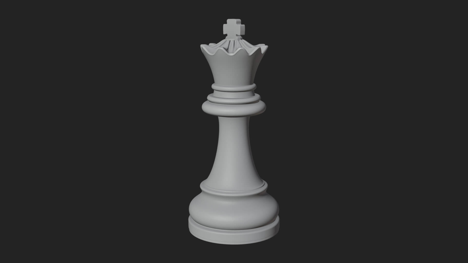 Ornate Chess Piece Statue Design 52 3D Print Model 3D Model