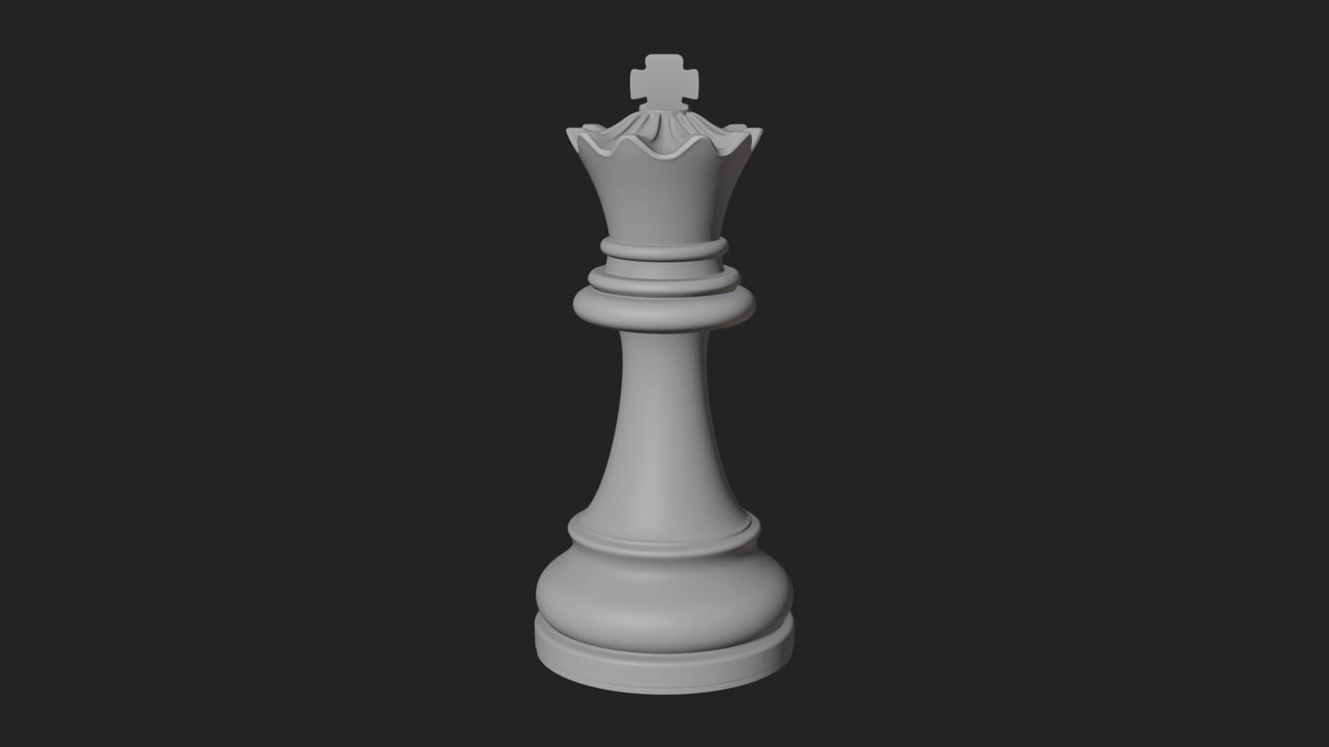 Ornate Chess Piece Statue Design 52 3D Print Model 3D Model