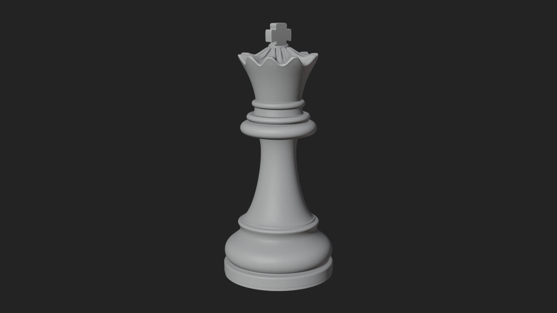 Ornate Chess Piece Statue Design 52 3D Print Model 3D Model
