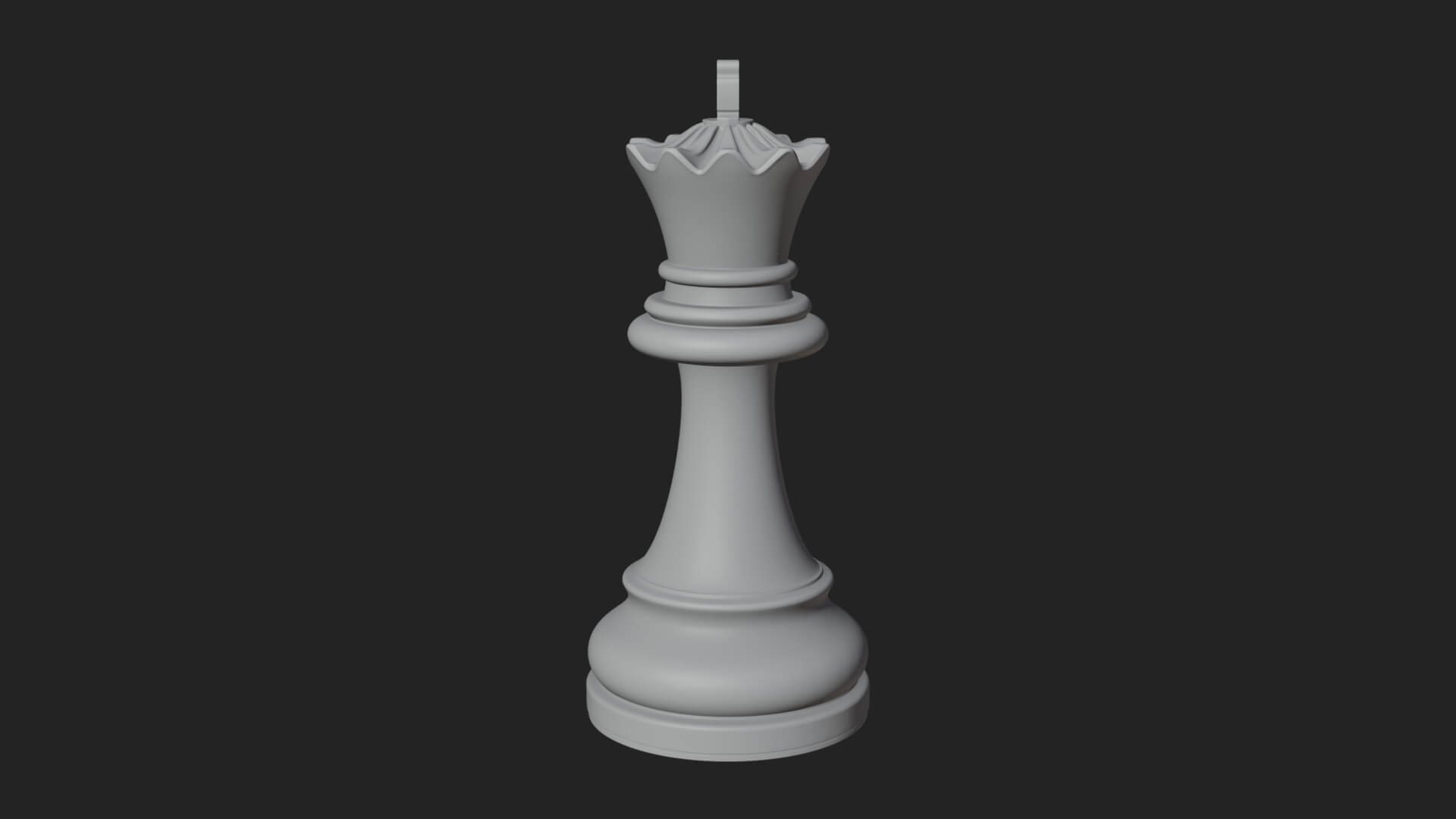 Ornate Chess Piece Statue Design 52 3D Print Model 3D Model