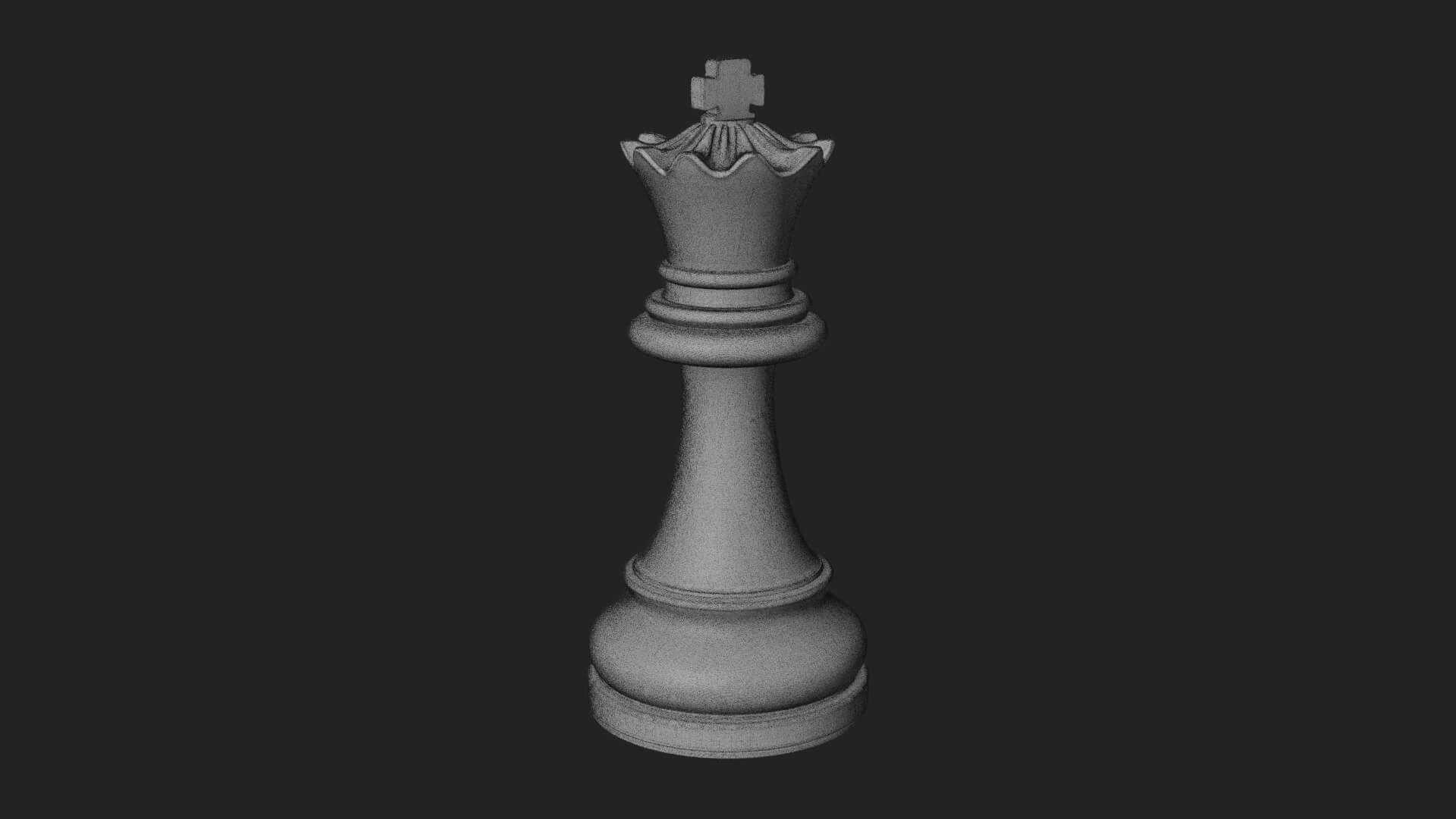 Ornate Chess Piece Statue Design 52 3D Print Model 3D Model