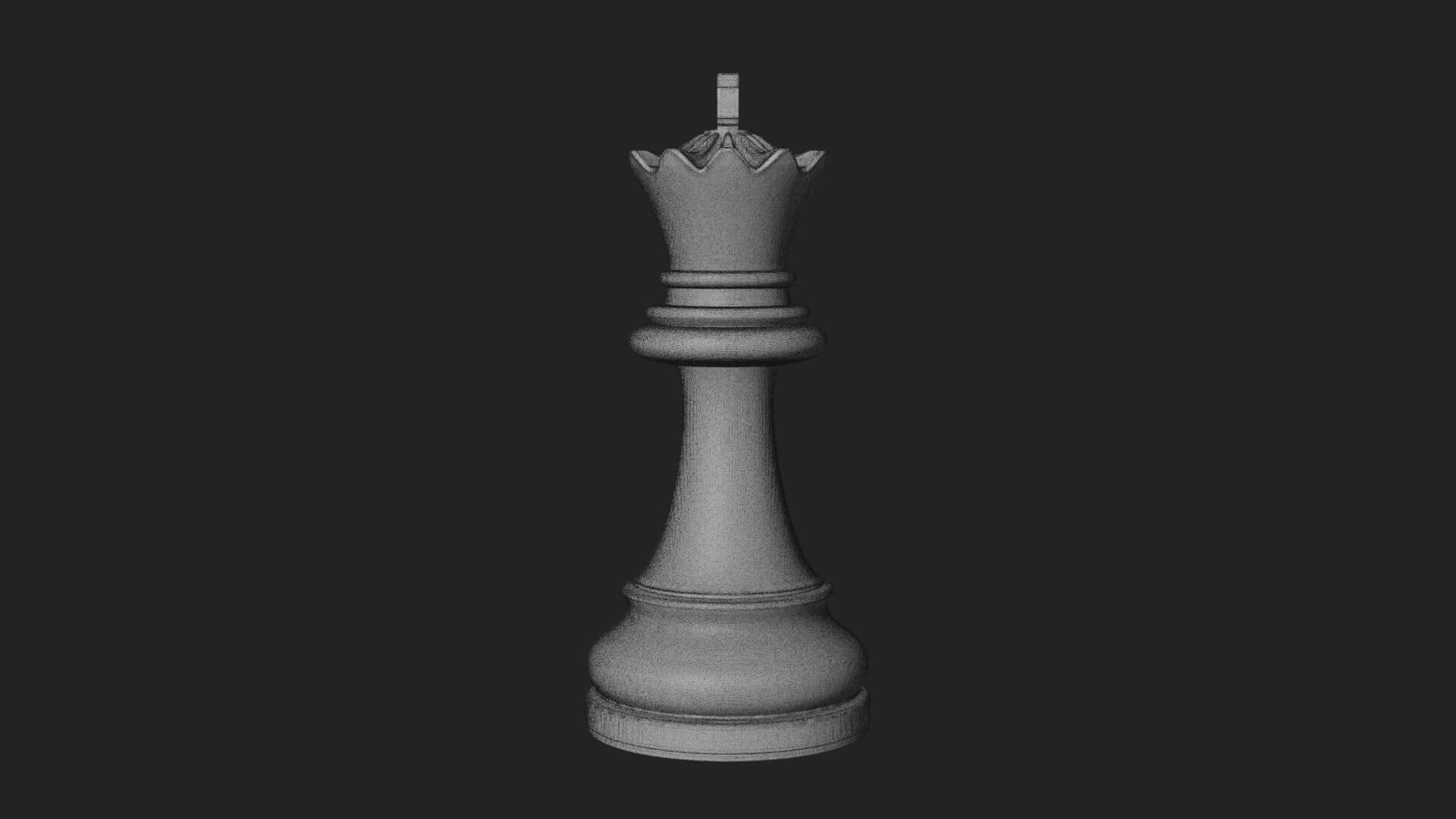 Ornate Chess Piece Statue Design 52 3D Print Model 3D Model