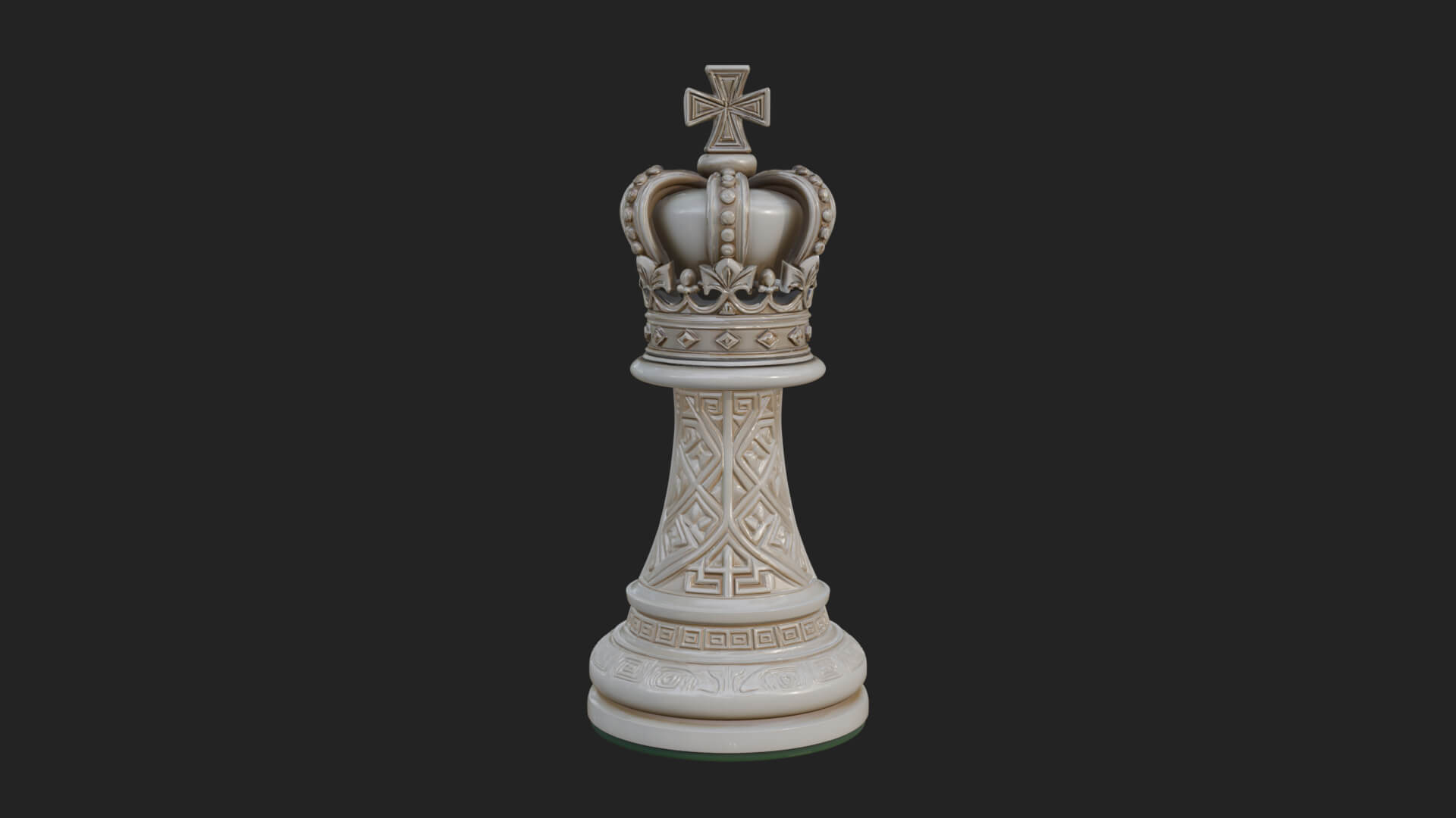 Ornate Chess Piece Statue Design 53 3D Print Model 3D Model