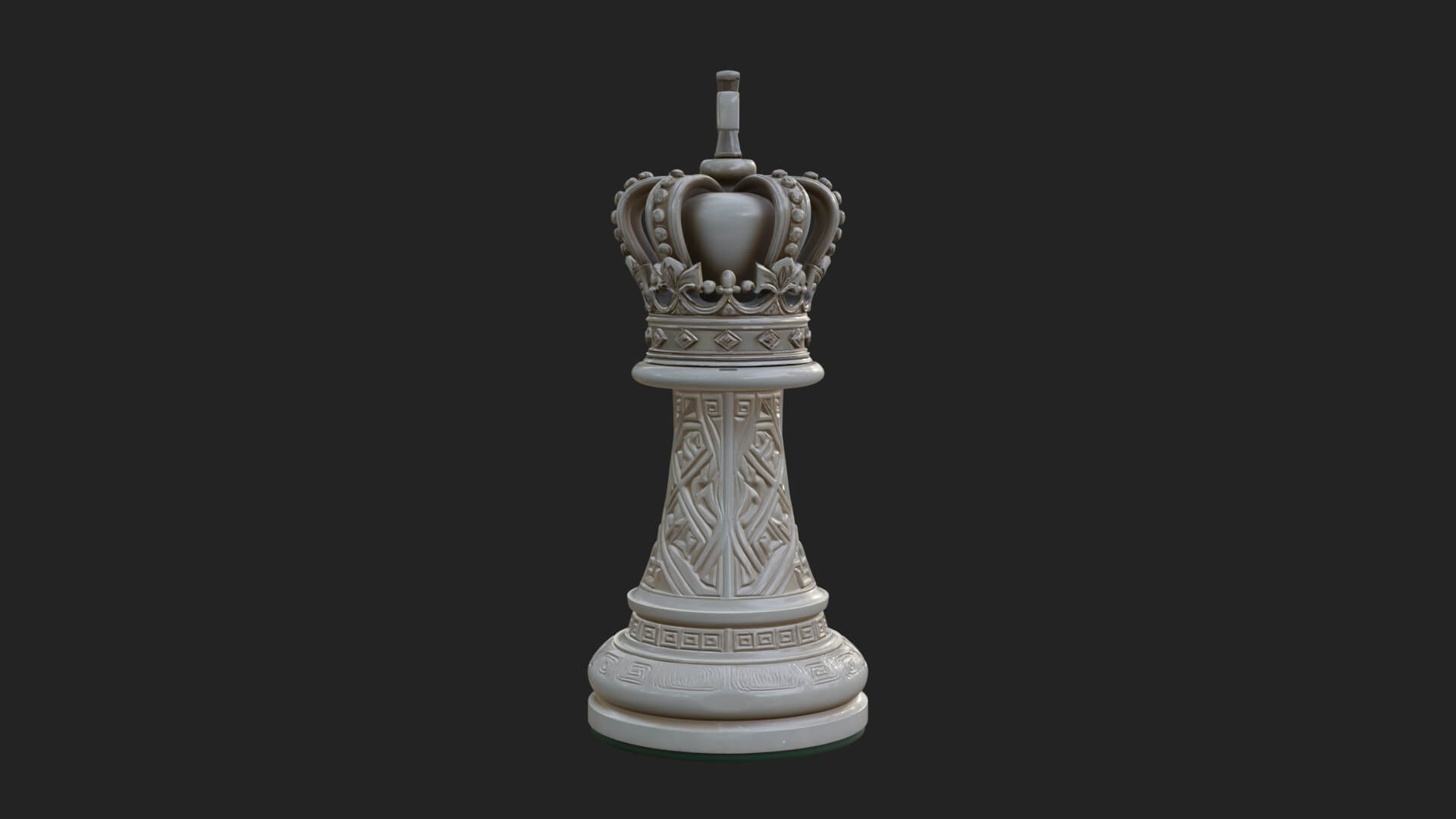 Ornate Chess Piece Statue Design 53 3D Print Model 3D Model