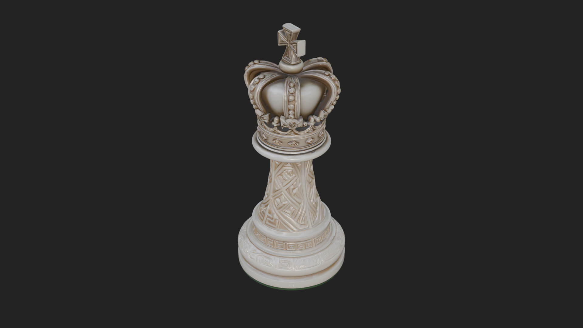 Ornate Chess Piece Statue Design 53 3D Print Model 3D Model