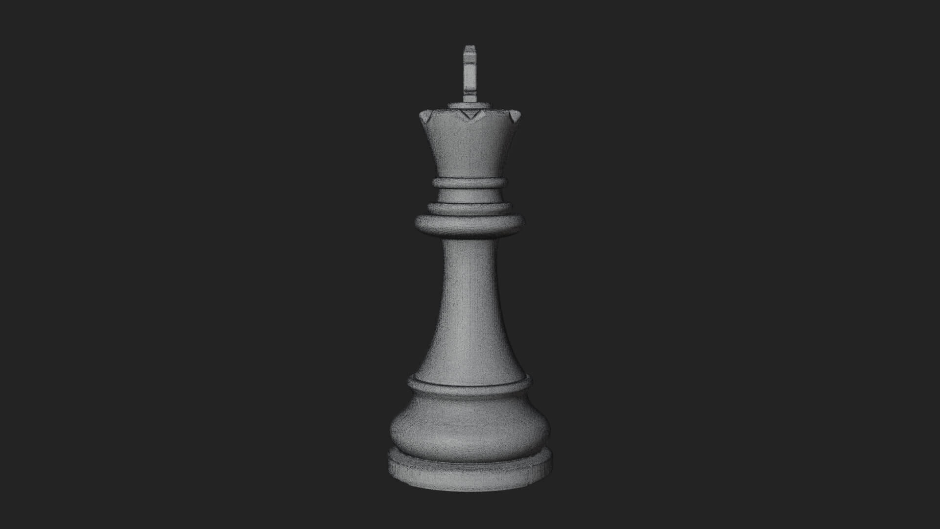 Ornate Chess Piece Statue Design 54 3D Print Model 3D Model