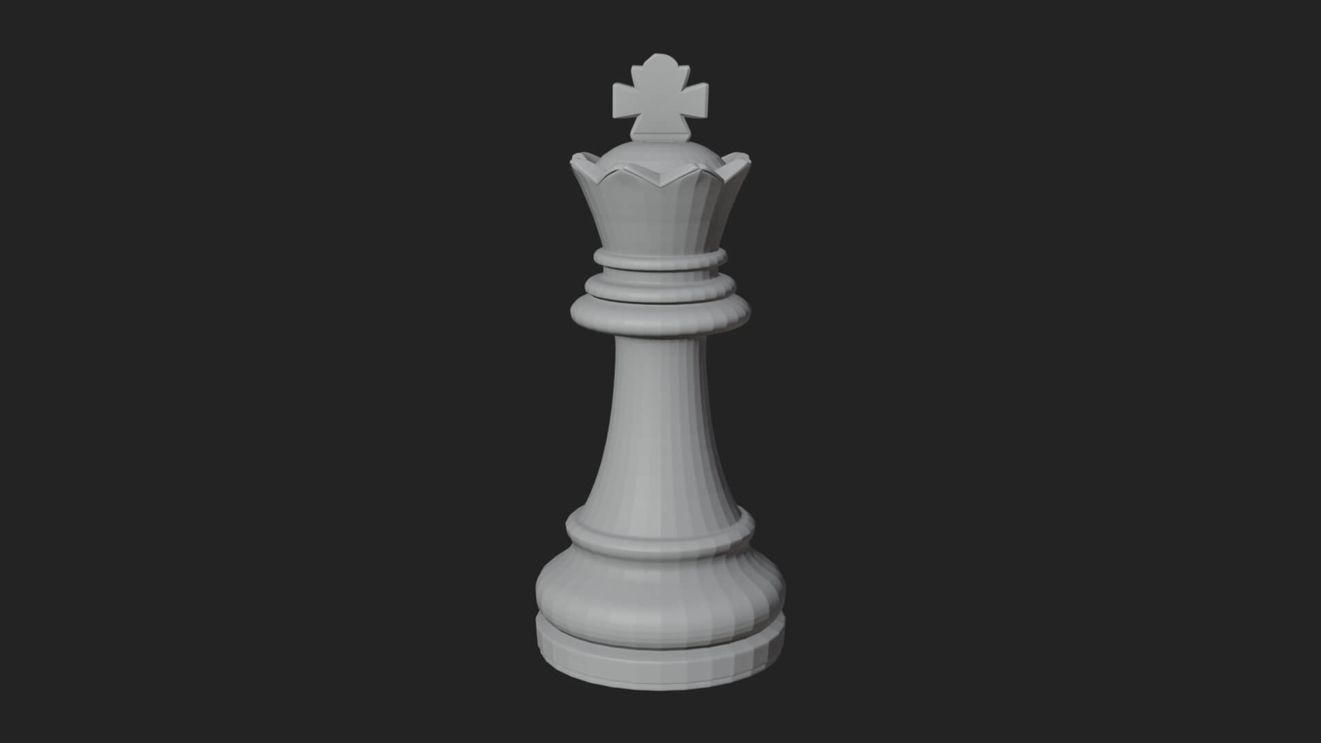 Ornate Chess Piece Statue Design 6 3D Print Model 3D Model
