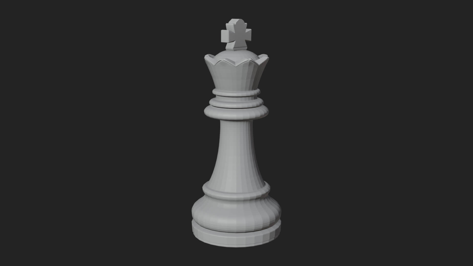 Ornate Chess Piece Statue Design 6 3D Print Model 3D Model