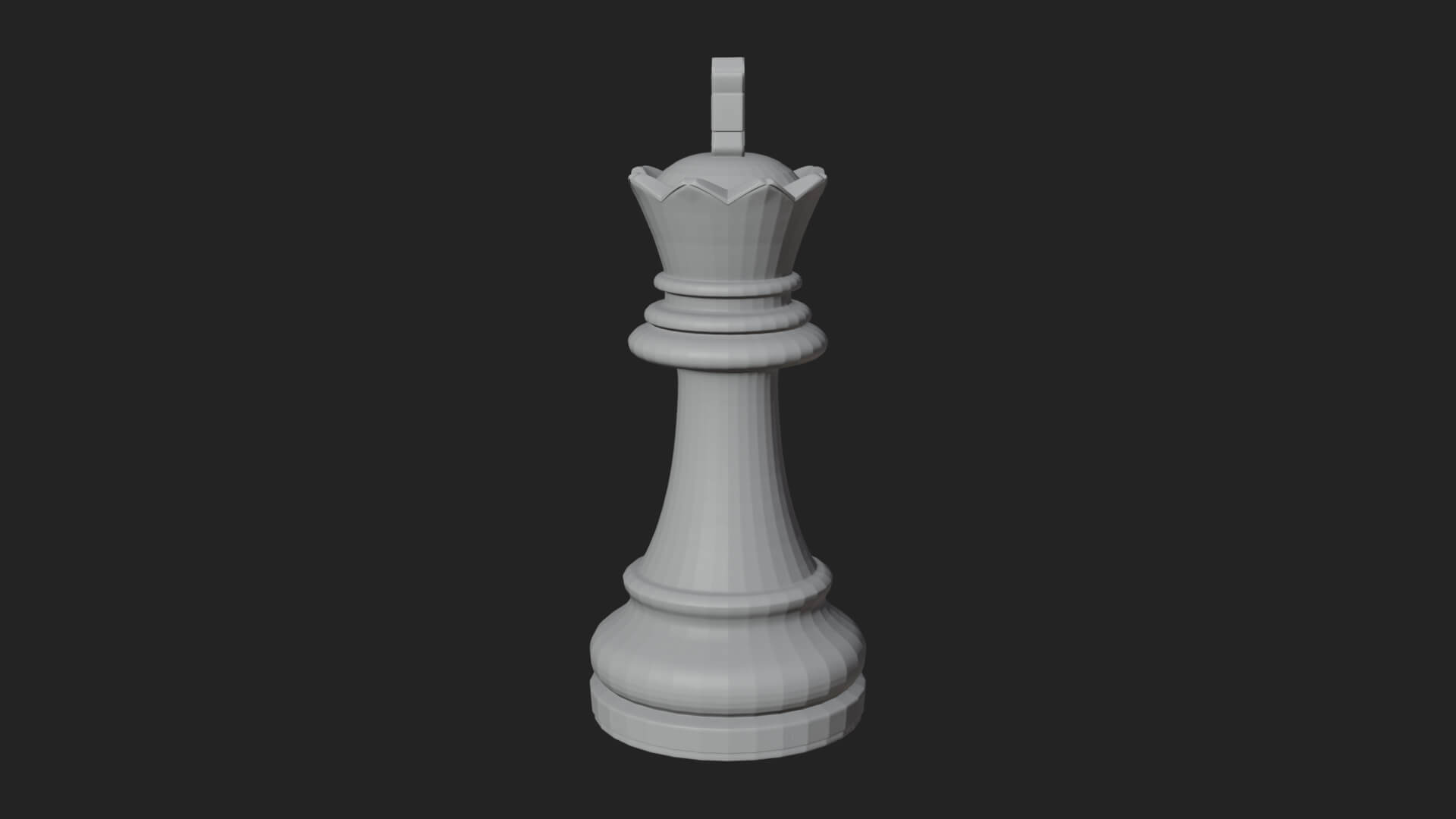 Ornate Chess Piece Statue Design 6 3D Print Model 3D Model