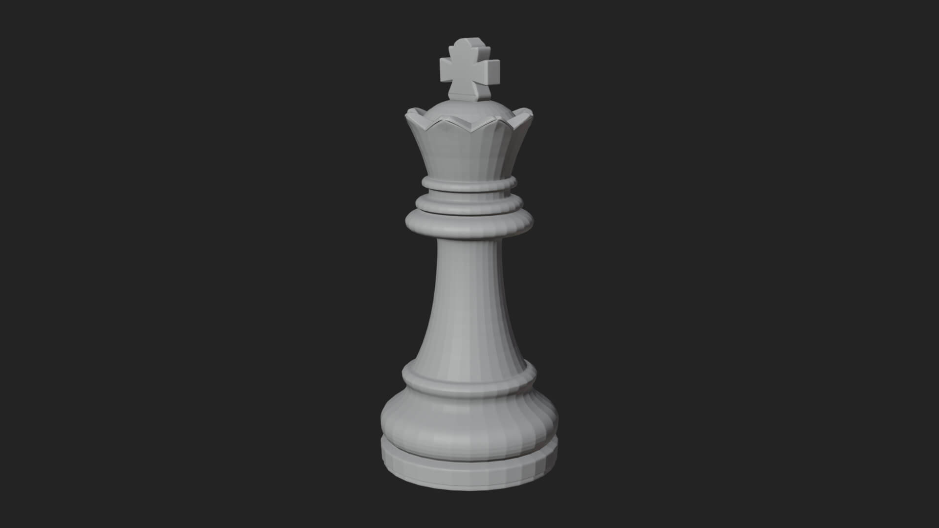 Ornate Chess Piece Statue Design 6 3D Print Model 3D Model