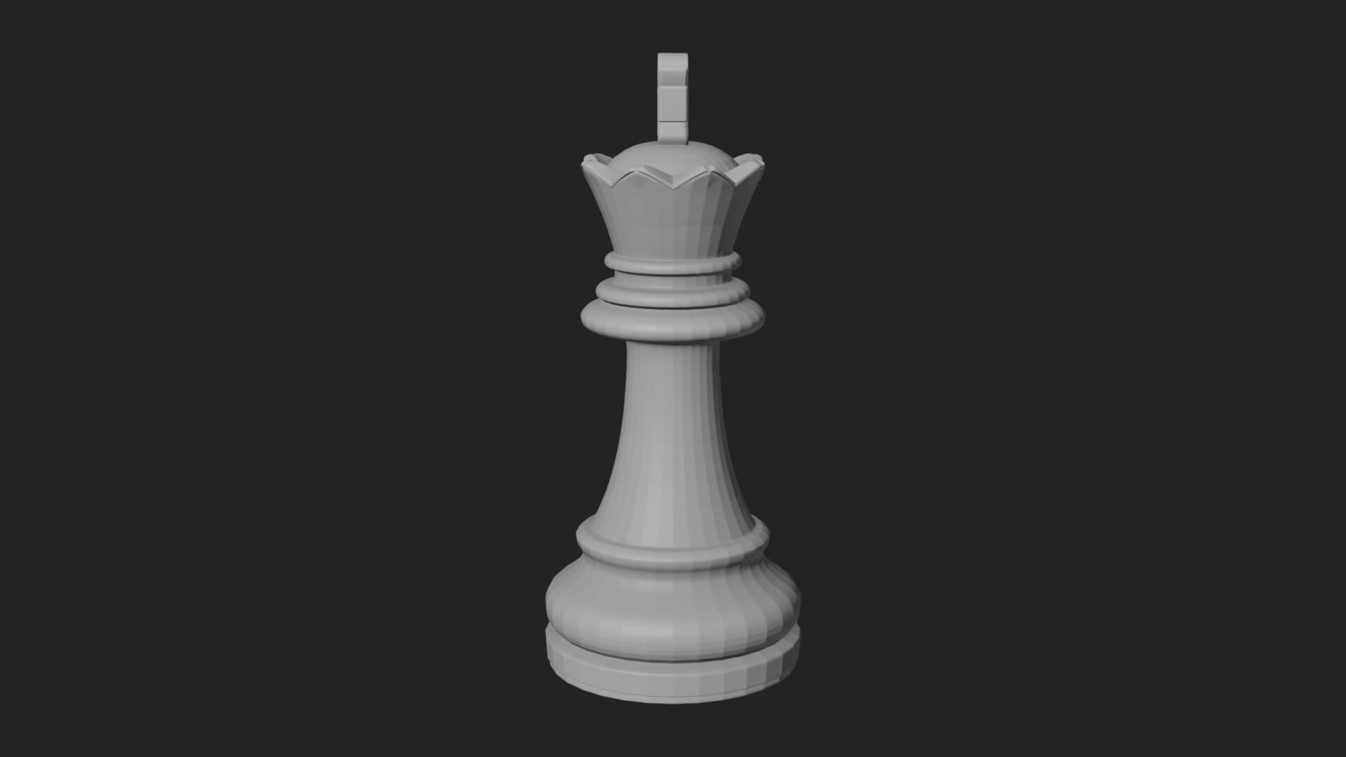 Ornate Chess Piece Statue Design 6 3D Print Model 3D Model