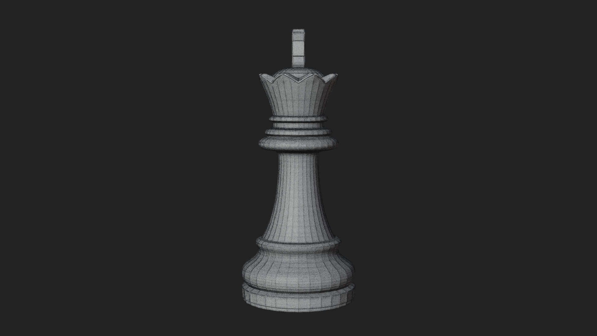 Ornate Chess Piece Statue Design 6 3D Print Model 3D Model