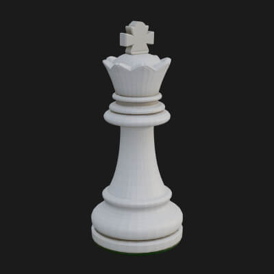 Ornate Chess Piece Statue Design 6 3D Print Model