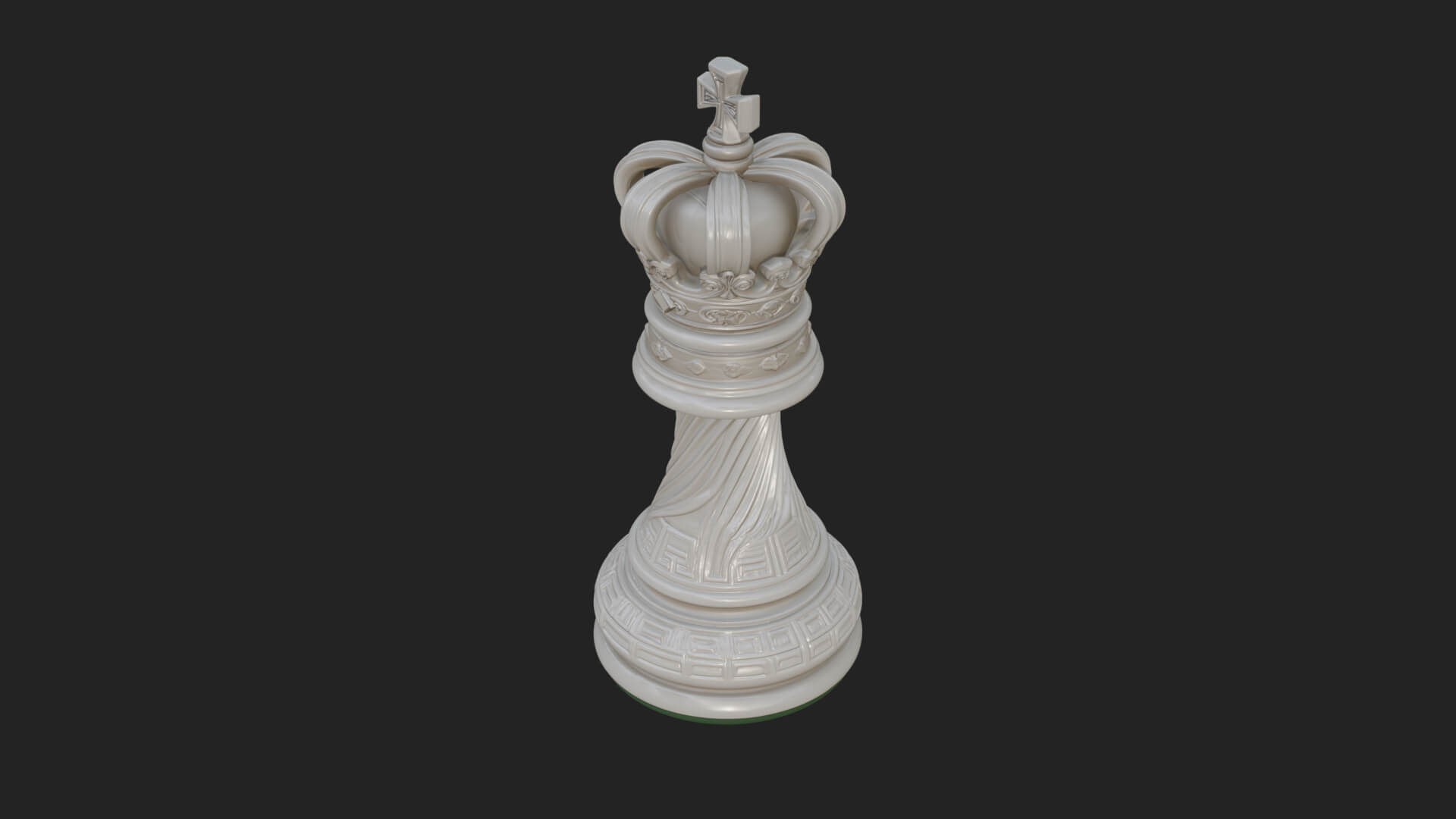 Ornate Chess Piece Statue Design 60 3D Print Model 3D Model
