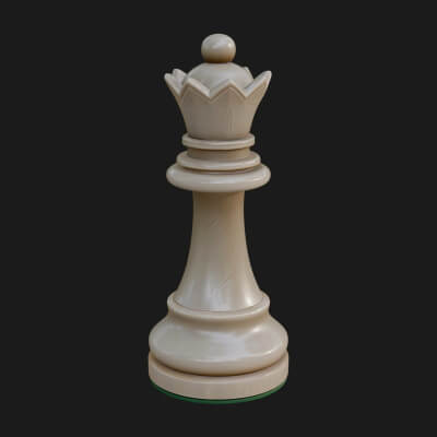 Ornate Chess Piece Statue Design 67 3D Print Model