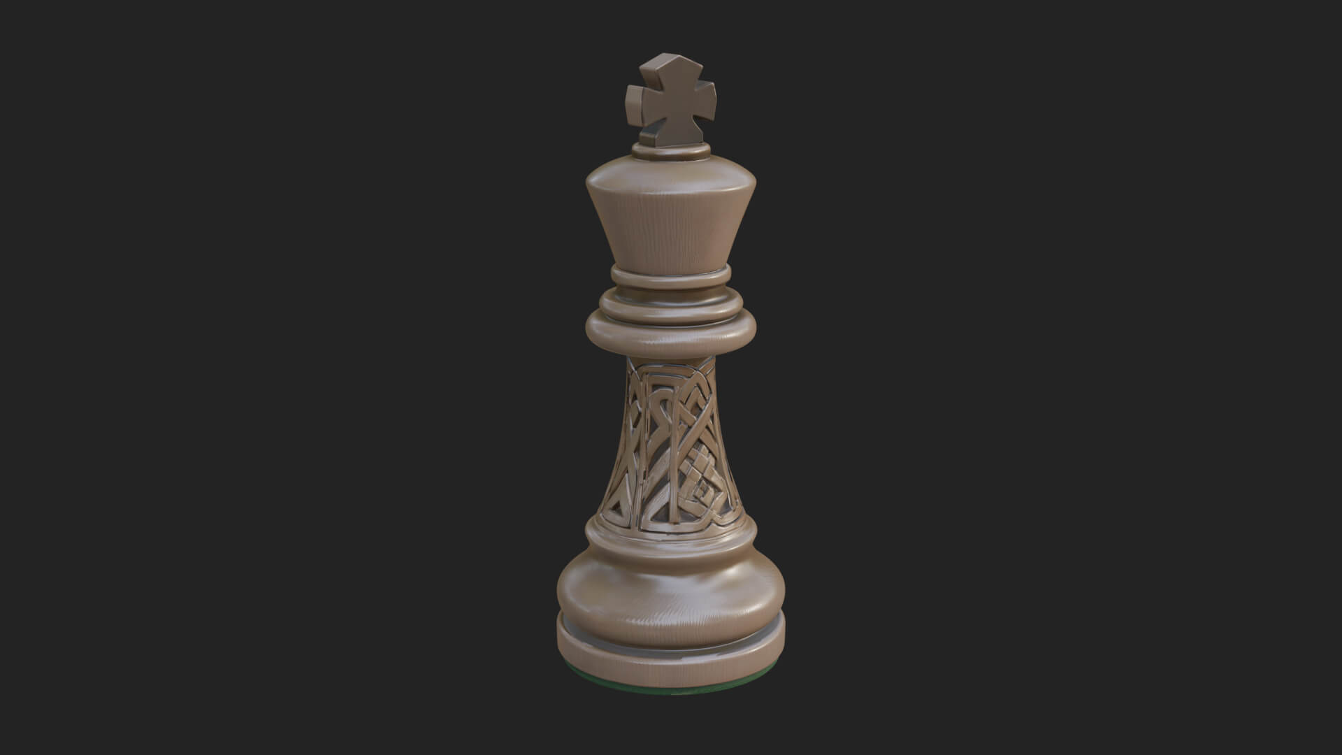 Ornate Chess Piece Statue Design 75 3D Print Model 3D Model