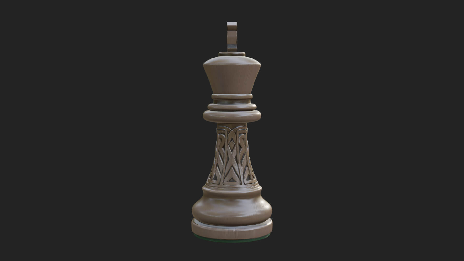 Ornate Chess Piece Statue Design 75 3D Print Model 3D Model
