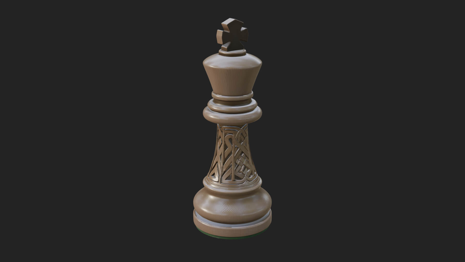 Ornate Chess Piece Statue Design 75 3D Print Model 3D Model