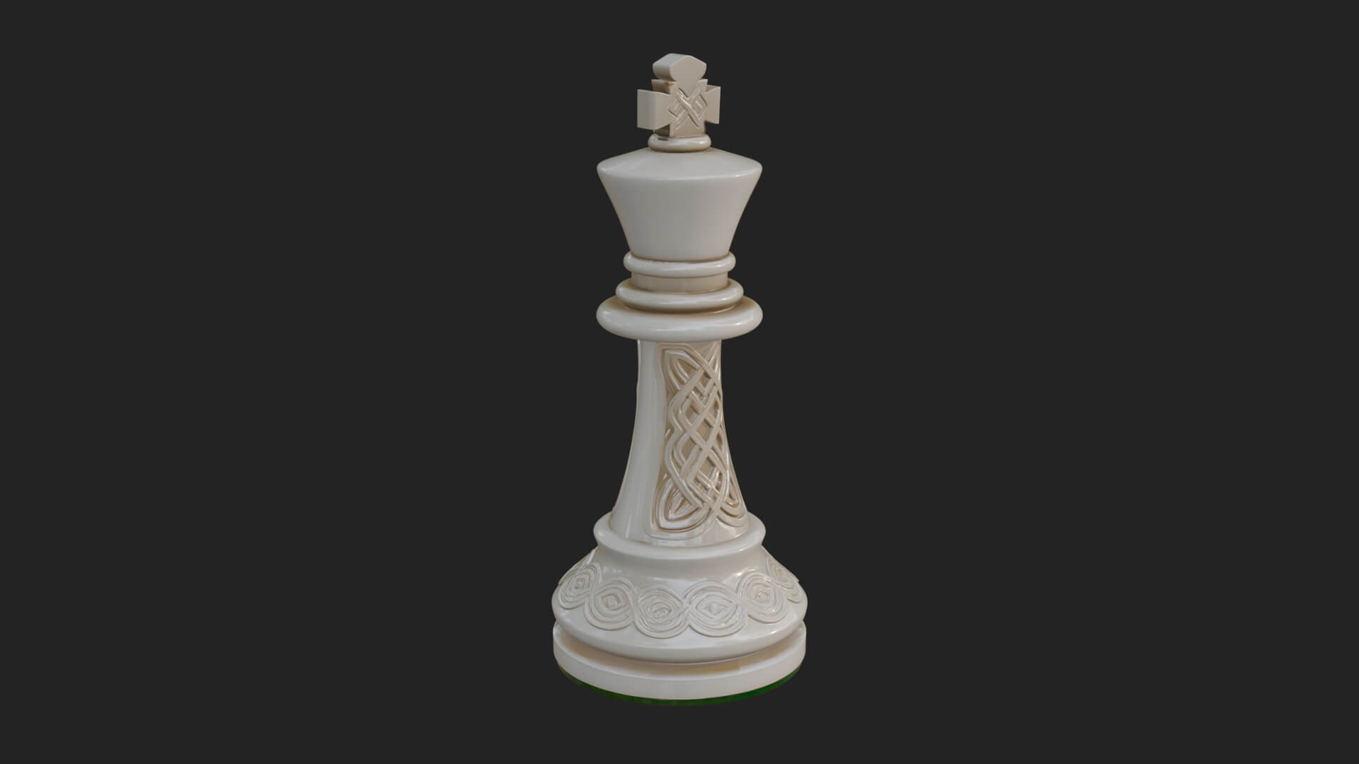 Ornate Chess Piece Statue Design 76 3D Print Model 3D Model