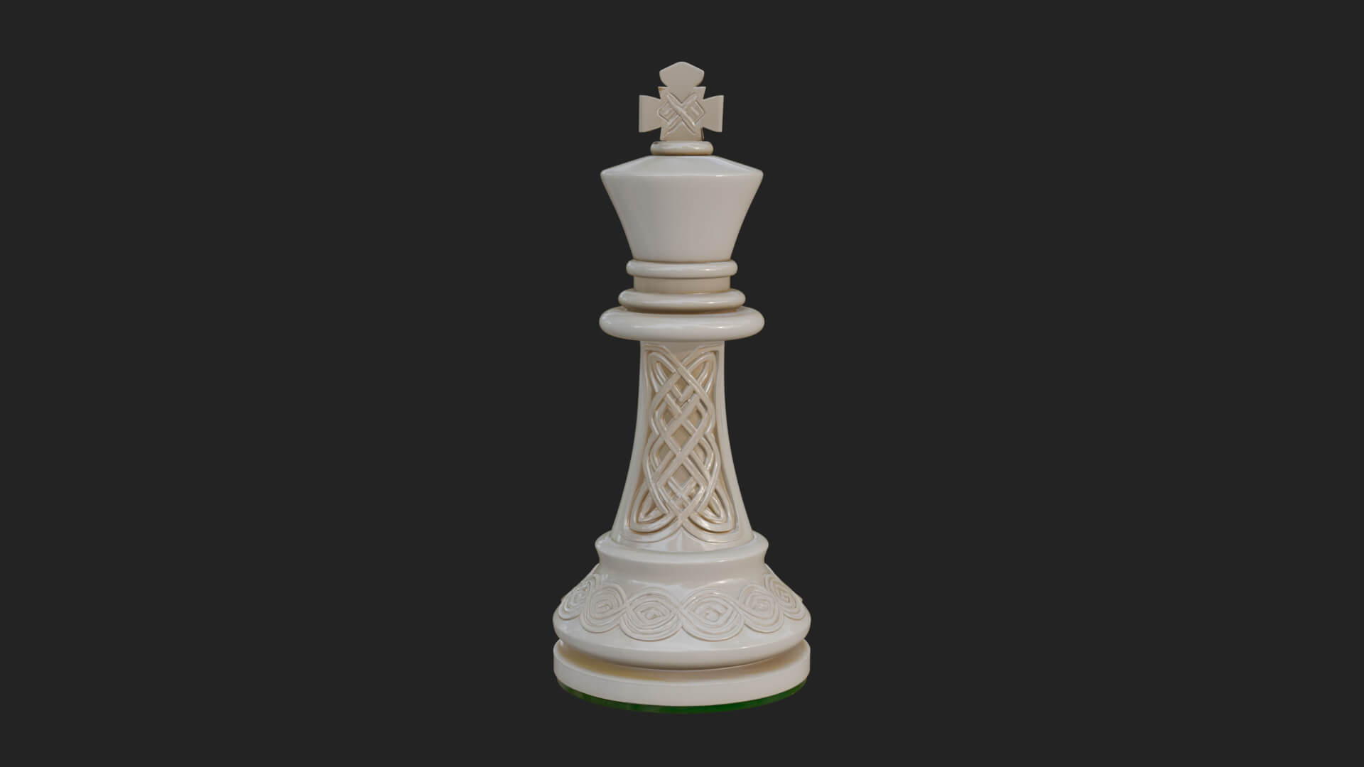 Ornate Chess Piece Statue Design 76 3D Print Model 3D Model