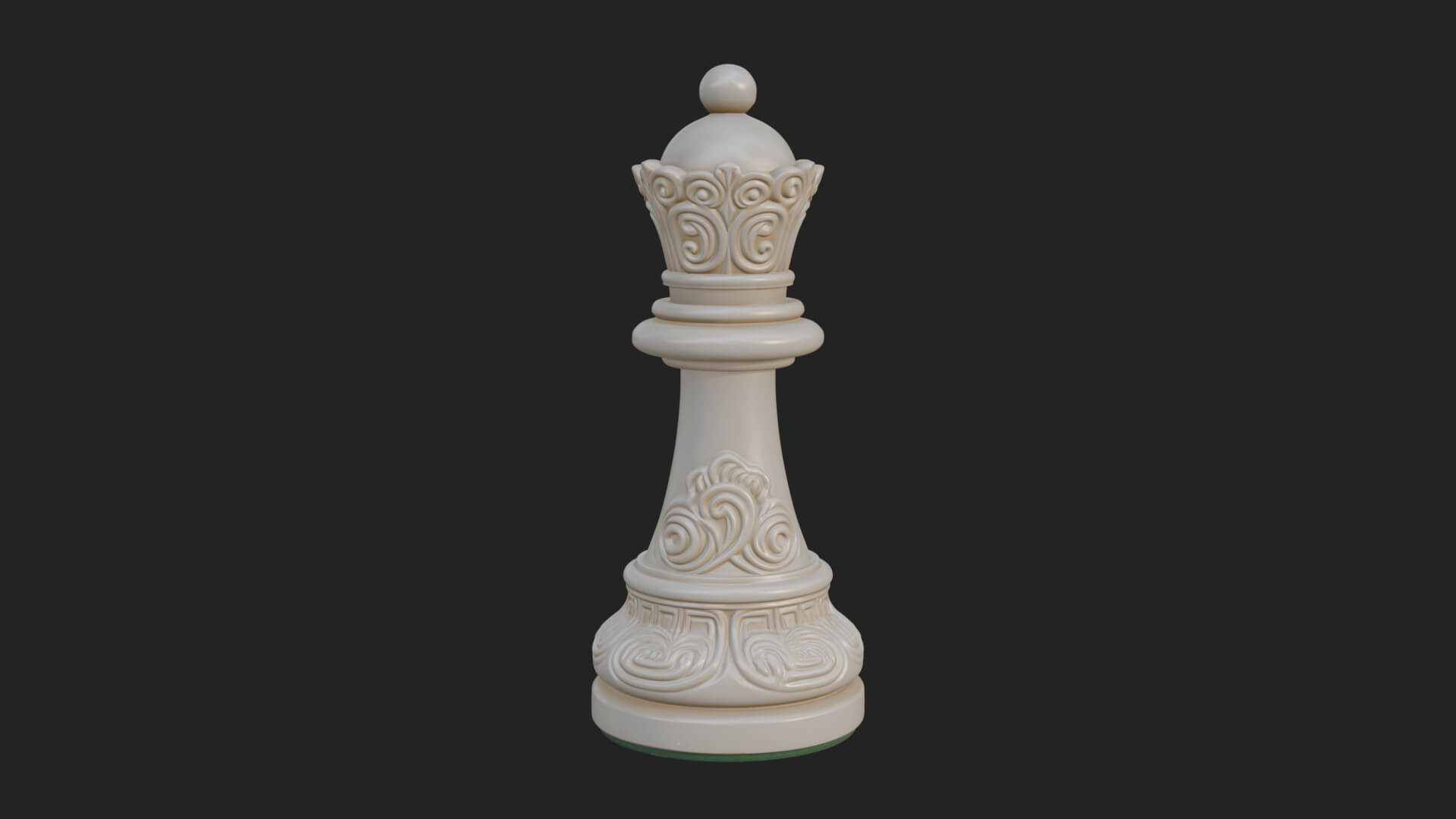 Ornate Chess Piece Statue Design 79 3D Print Model 3D Model
