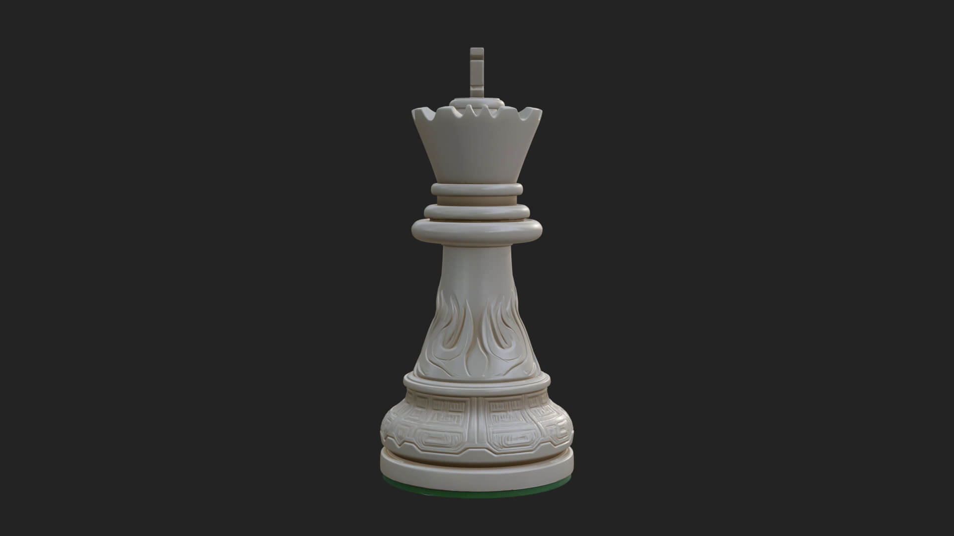 Ornate Chess Piece Statue Design 8 3D Print Model 3D Model