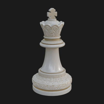 Ornate Chess Piece Statue Design 80 3D Print Model