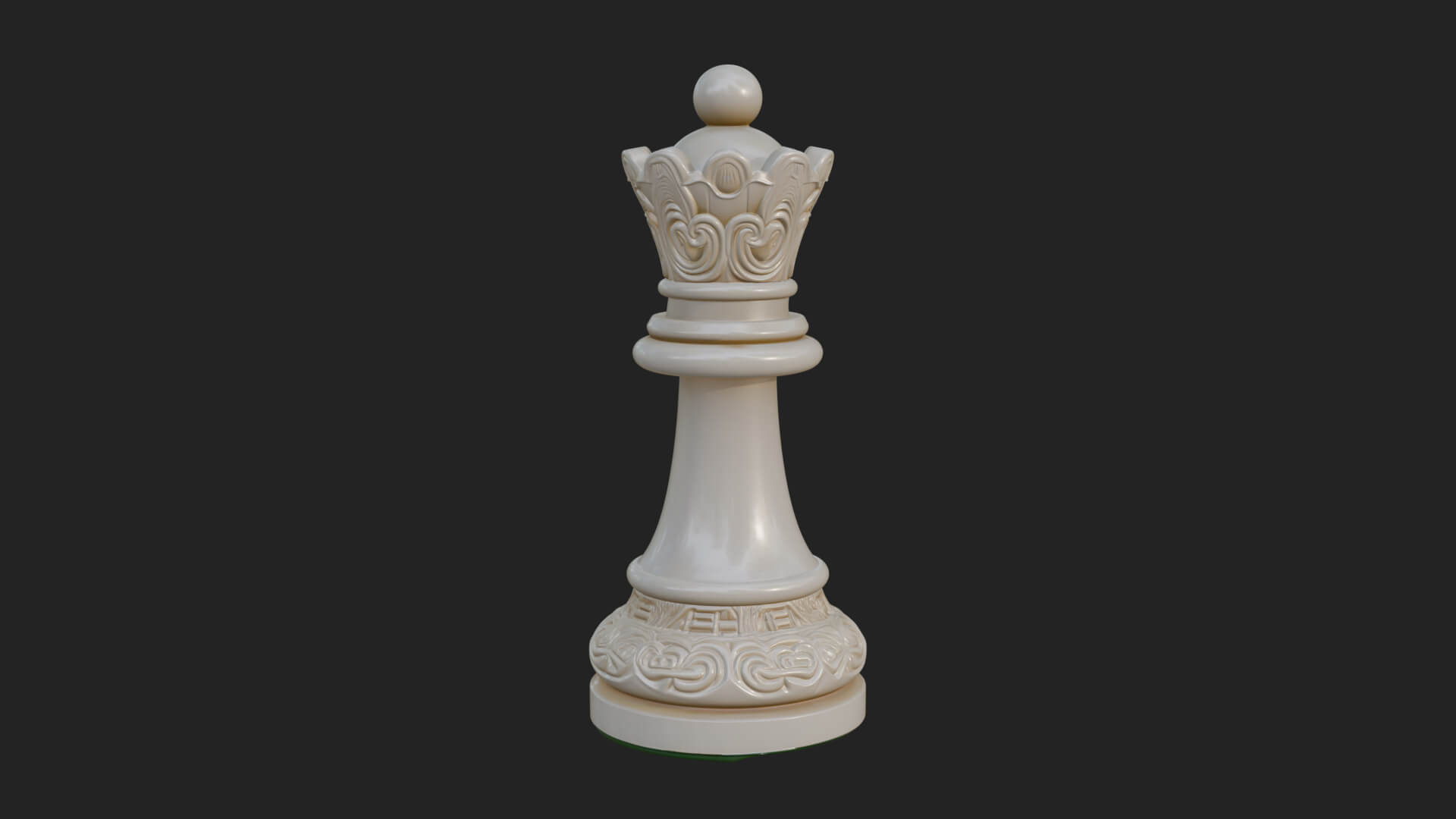 Ornate Chess Piece Statue Design 85 3D Print Model 3D Model