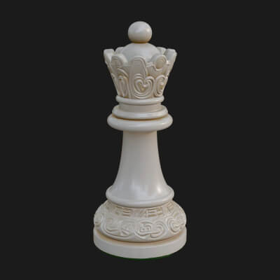 Ornate Chess Piece Statue Design 85 3D Print Model
