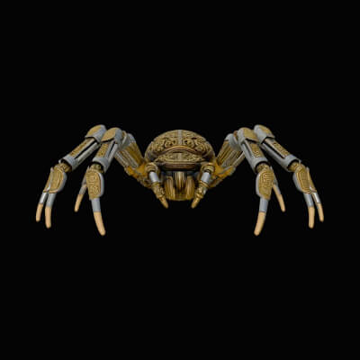 Ornate Clockwork Spider Statue Design 3 3D Print Model