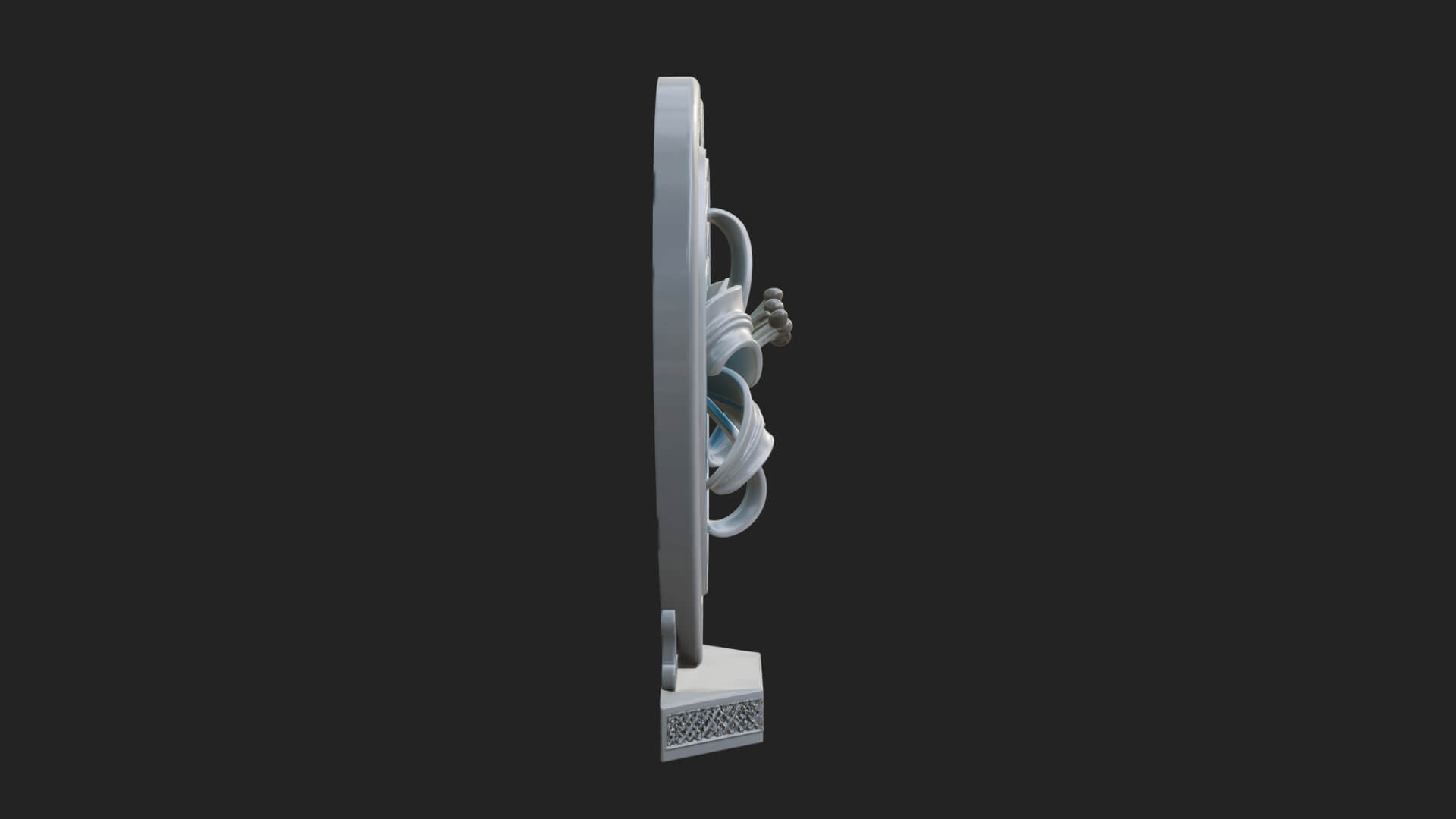 Ornate Framed Heart Plaque Design 113 3D Print Model 3D Model