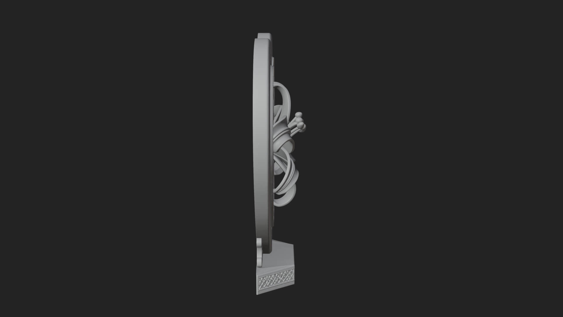 Ornate Framed Heart Plaque Design 113 3D Print Model 3D Model