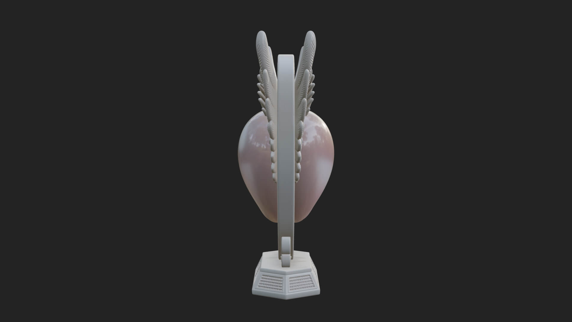 Ornate Framed Heart Plaque Design 125 3D Print Model 3D Model
