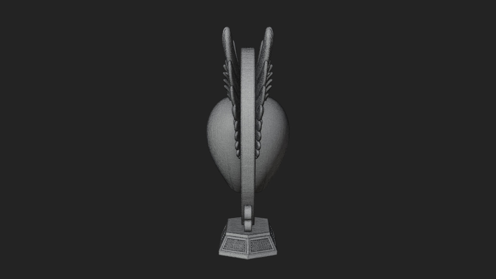 Ornate Framed Heart Plaque Design 125 3D Print Model 3D Model