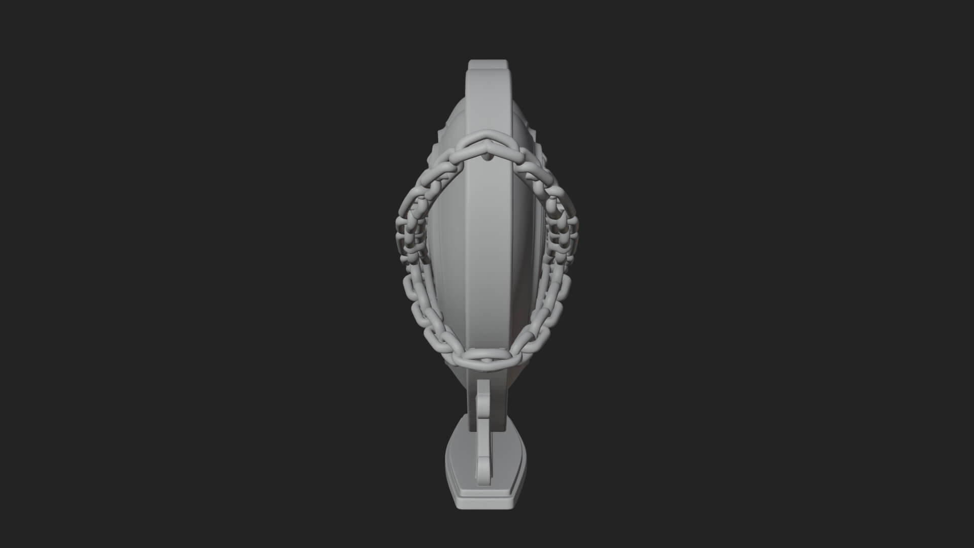 Ornate Framed Heart Plaque Design 142 3D Print Model 3D Model